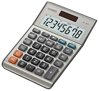 CALCULATOR, DESKTOP, 8 DIGIT, CASIO, GREY MAIN